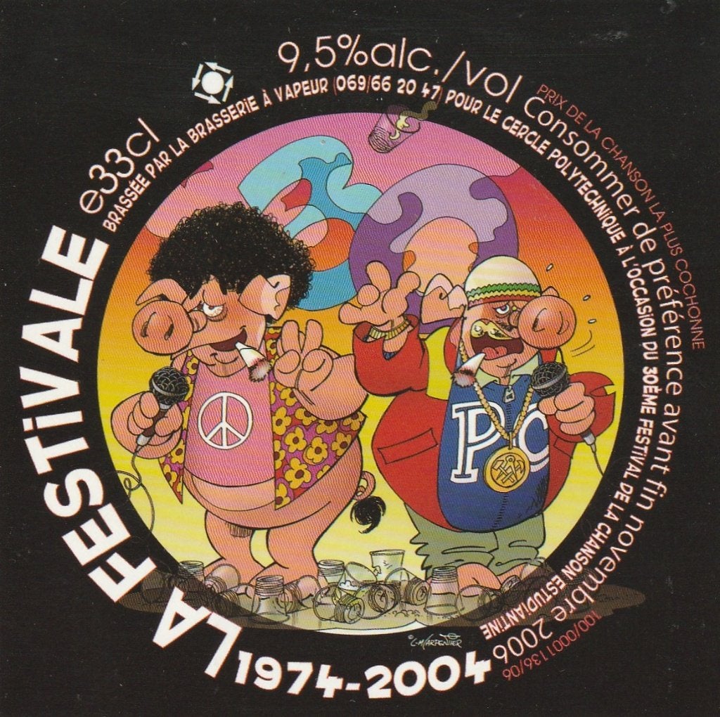 bieretiket België Vapeur : La Festivale 1974-2004, Collections, Envoi, Utilisé, Autres types, Autres marques
