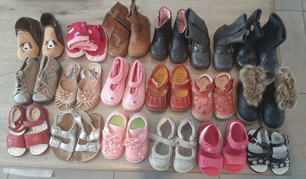 PARTIJ VAN 54 PAAR PEUTERSCHOENEN – NU TE KOOP!, Ophalen of Verzenden, Zo goed als nieuw, Meisje, Schoenen