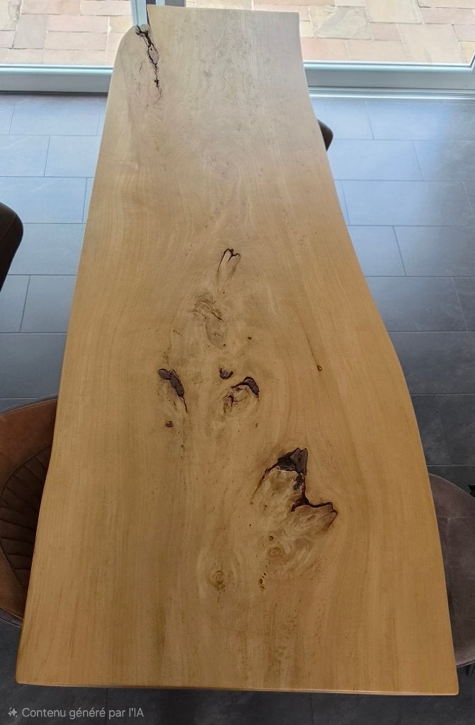 table bois massif, Maison & Meubles, Comme neuf, Enlèvement, 50 à 100 cm, Autres essences de bois