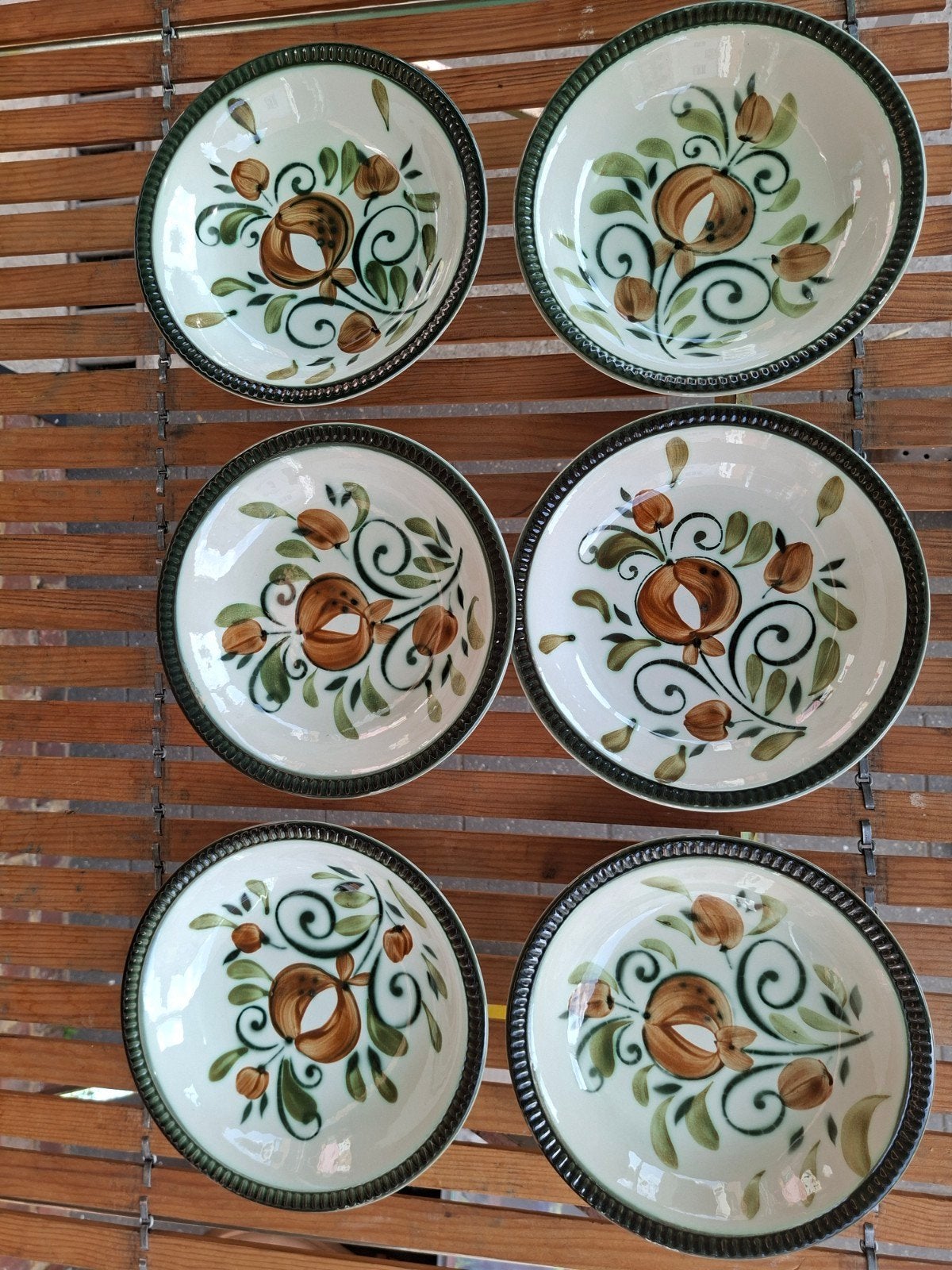 6 assiettes creuses BOCH FRÈRES ARGENTEUIL vintage, Maison & Meubles, Enlèvement ou Envoi