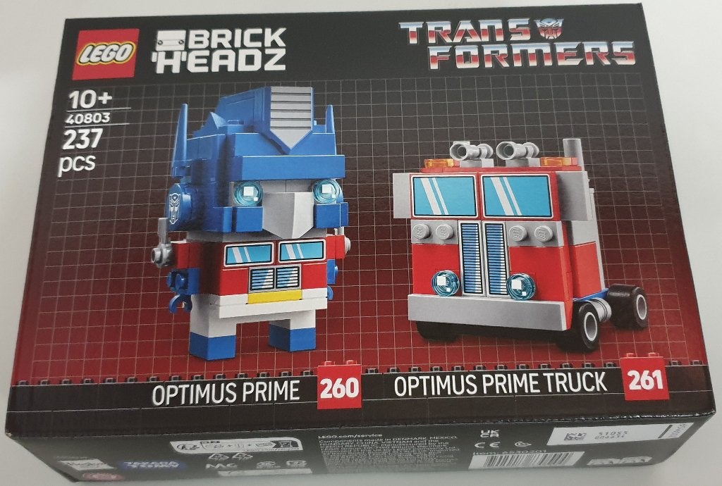 LEGO 40803 Optimus Prime robot en voertuig - NIEUW & SEALED, BrickHeadz, Lego, Nieuw, Ophalen of Verzenden