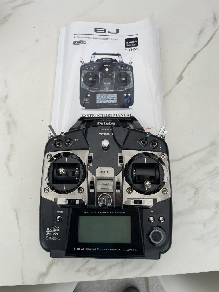 Zender Futaba T8J, Ophalen, Gebruikt