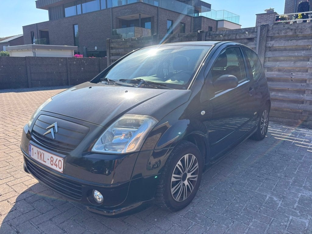 Citroen C2 uit 2007 met 90k km, Auto's, Voorwielaandrijving, 4 zetels, Zwart, Overige kleuren