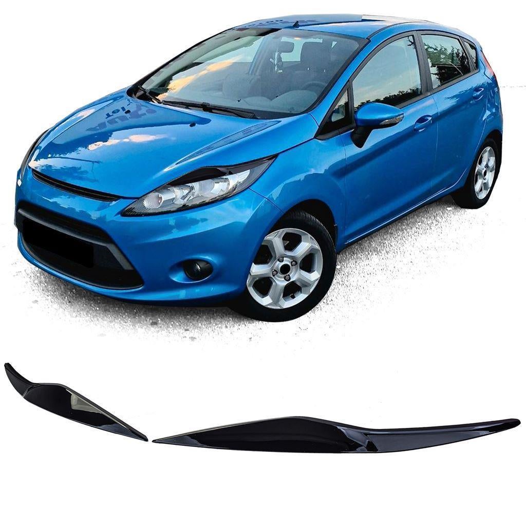 Koplamp Spoiler Boos Kijkers Zwart voor Ford Fiesta 08/12, Auto diversen, Tuning en Styling, Verzenden