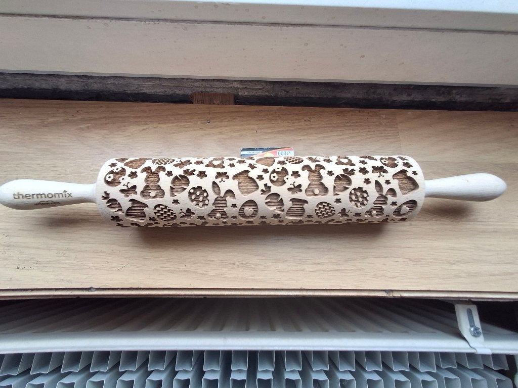Rouleau à pâtisserie Thermomix Pâques, Ophalen of Verzenden, Nieuw, Hout