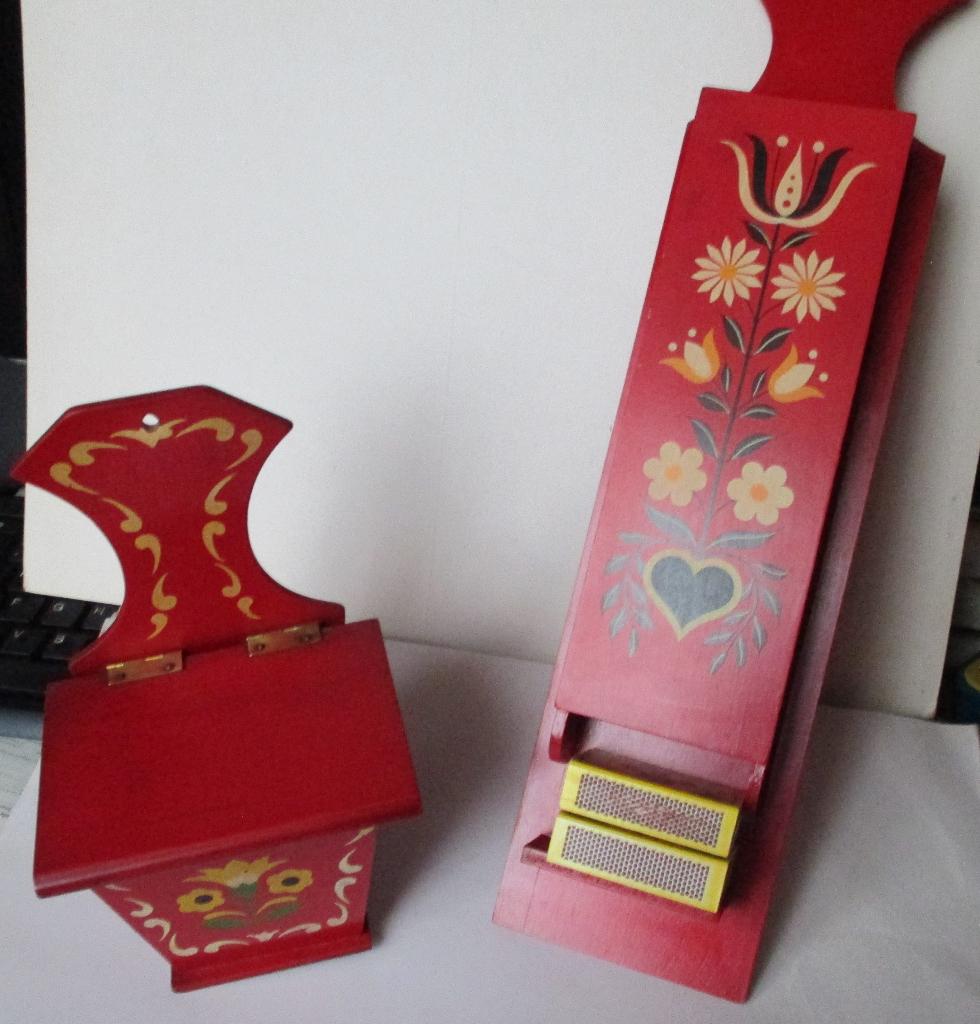 Vintage, jaren 60-70, houten opbergbakjes, Enlèvement ou Envoi, Autres types