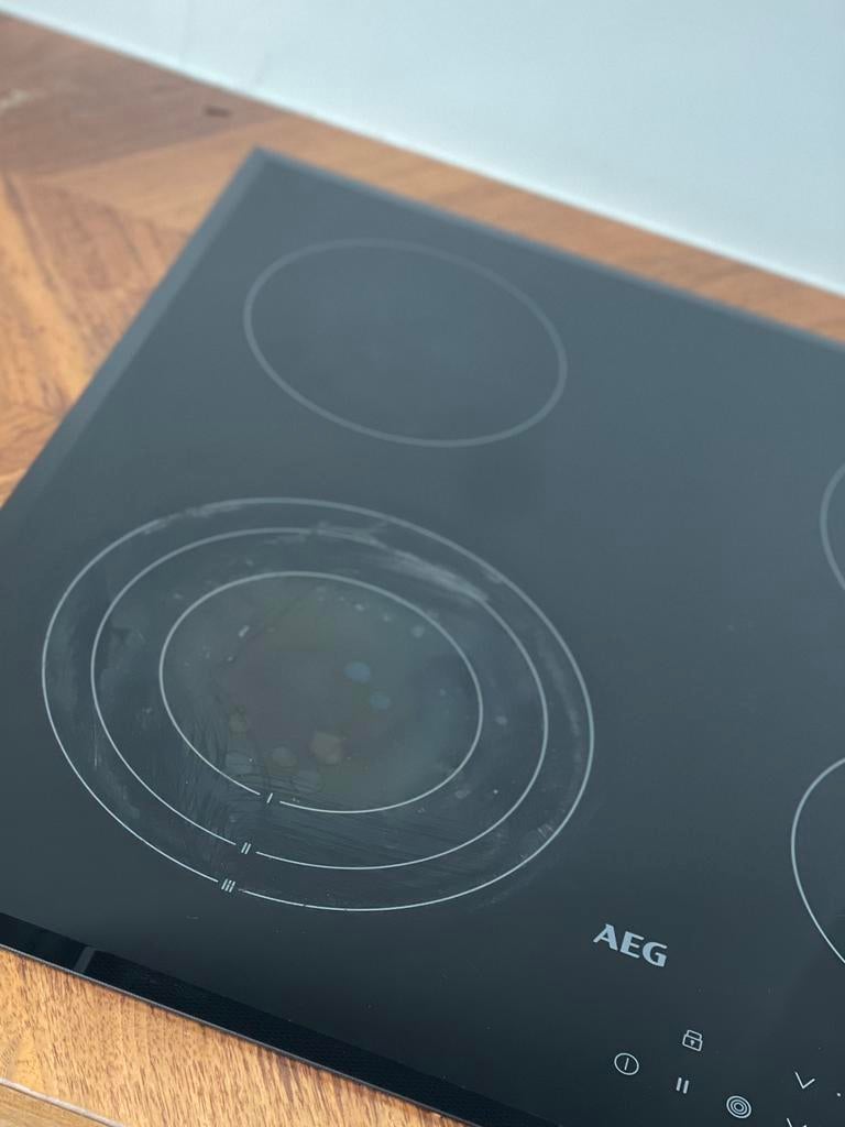 Kookplaat vitro AEG, Ophalen, Gebruikt, Keramisch, 4 kookzones