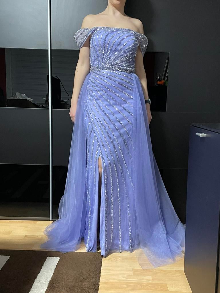 Avondjurk/galajurk, Kleding | Dames, Maat 38/40 (M), Galajurk, Paars, Ophalen of Verzenden