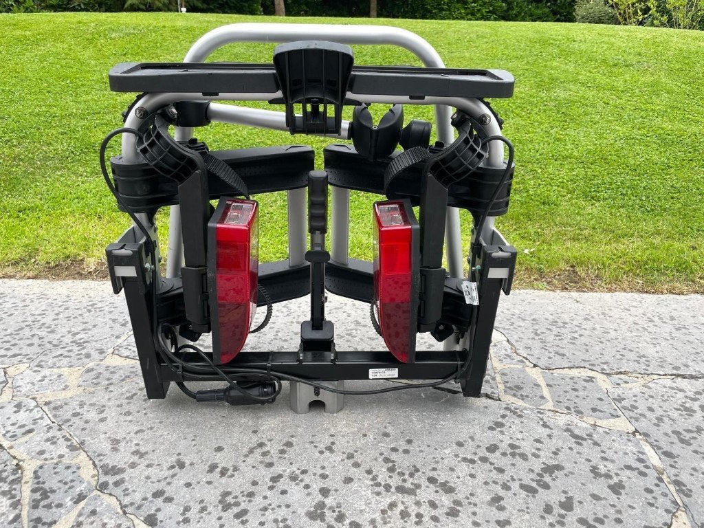 Opvouwbaar fietsenrek (2 fietsen van 30 kg), Auto diversen, Fietsendragers, Ophalen, Zo goed als nieuw, 2 fietsen, Trekhaakdrager