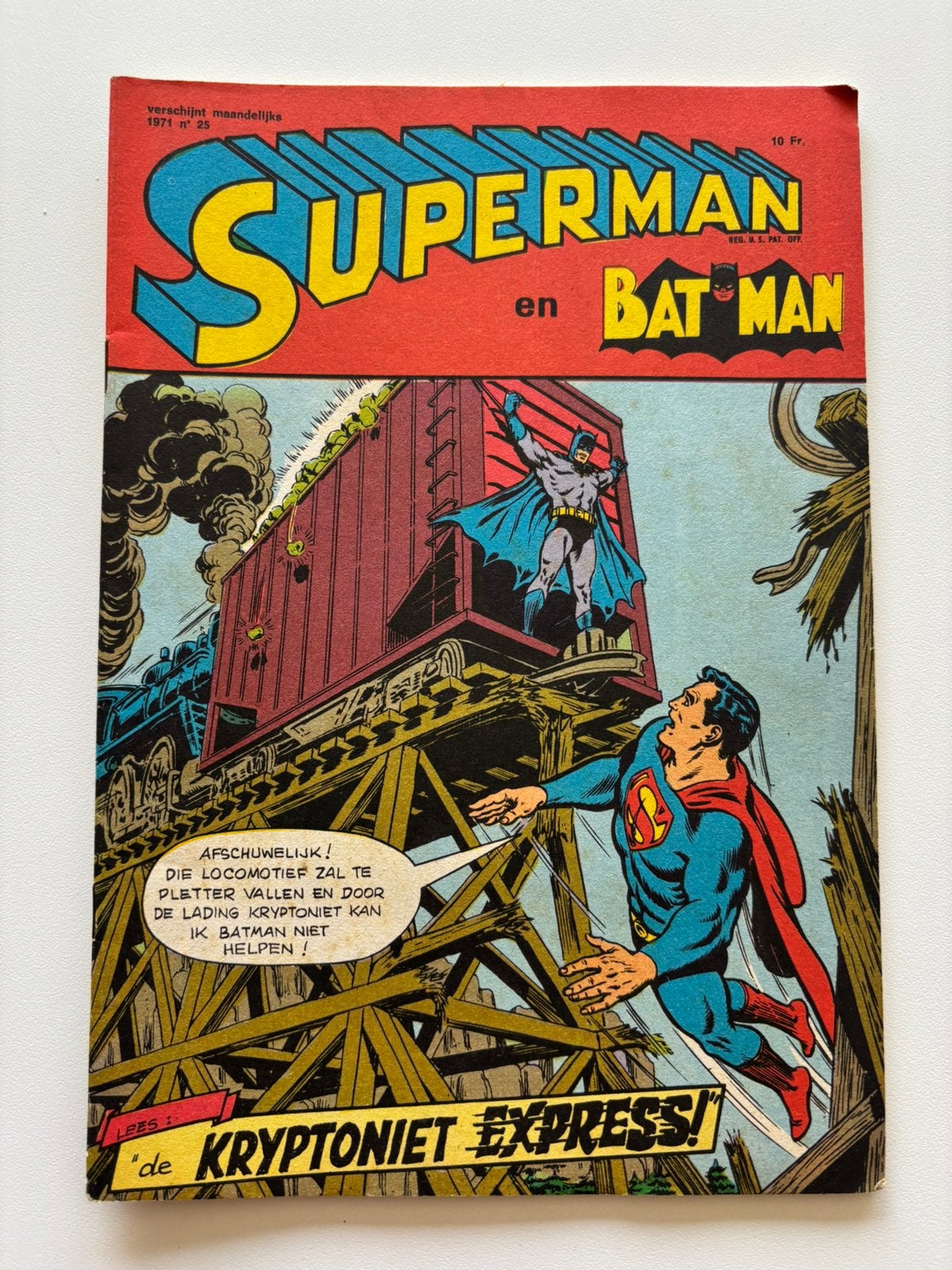 Superman strip uit 1971, Eén comic, Ophalen, Gelezen