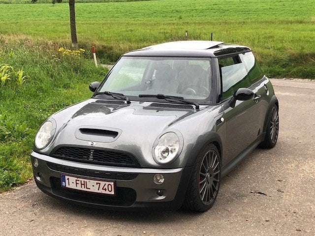Mini Cooper S 53 - lage km stand, Autos, Cuir, Argent ou Gris, Achat, Boîte manuelle