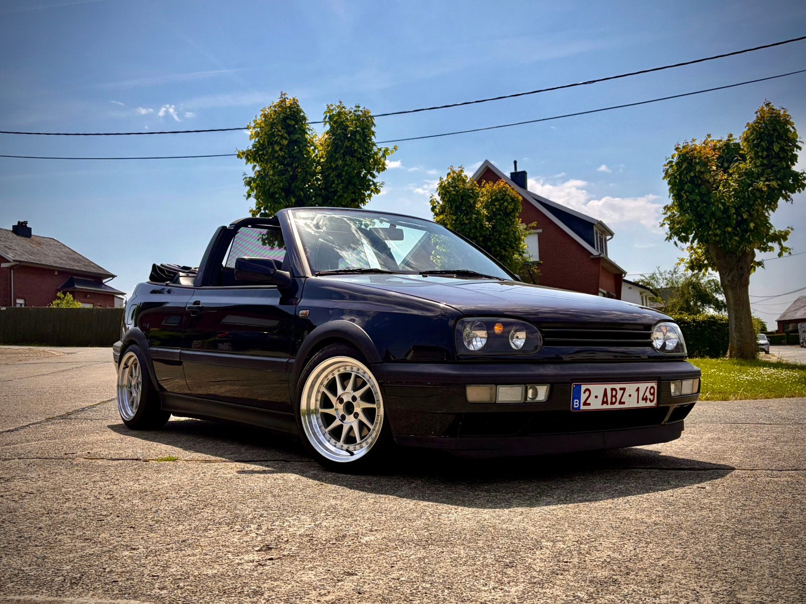 Golf 3 Cabriolet, Auto's, Voorwielaandrijving, Zwart, Cabriolet, Zwart