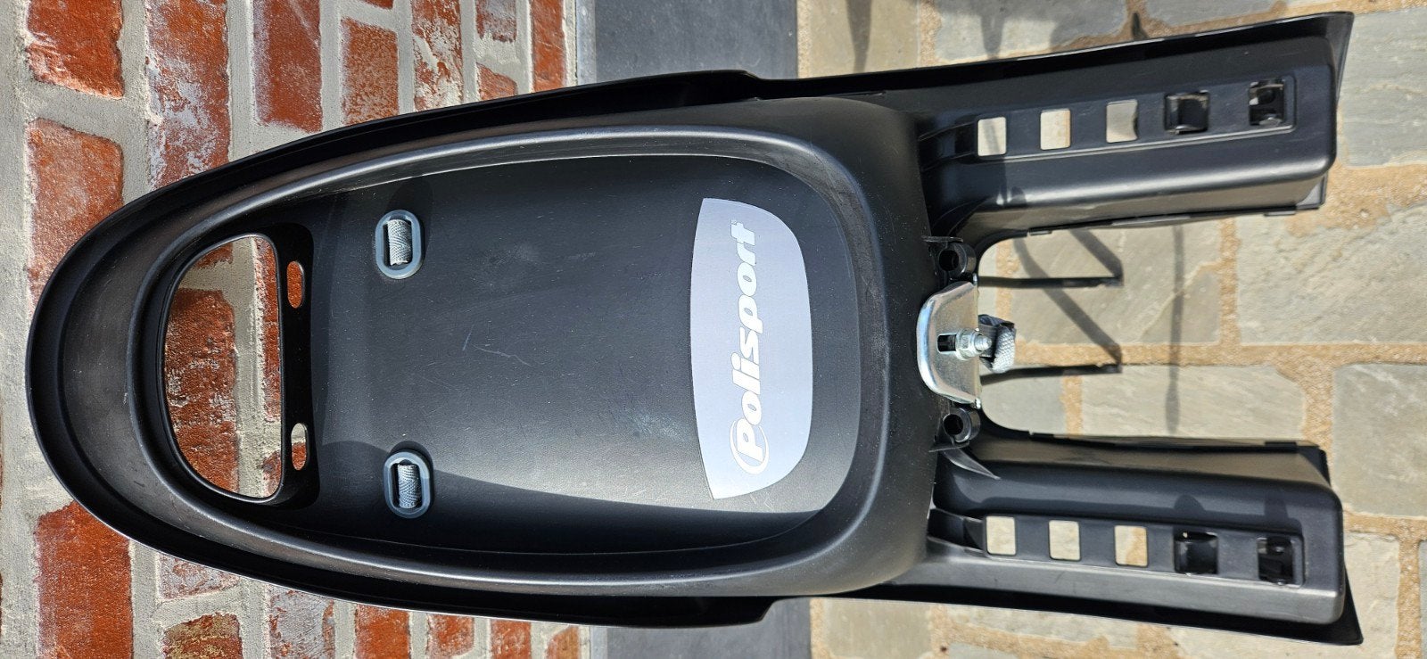 Fietsstoeltje Polisport Groovy, Voetsteuntjes, Zo goed als nieuw, Ophalen, 15 t/m 25 kg