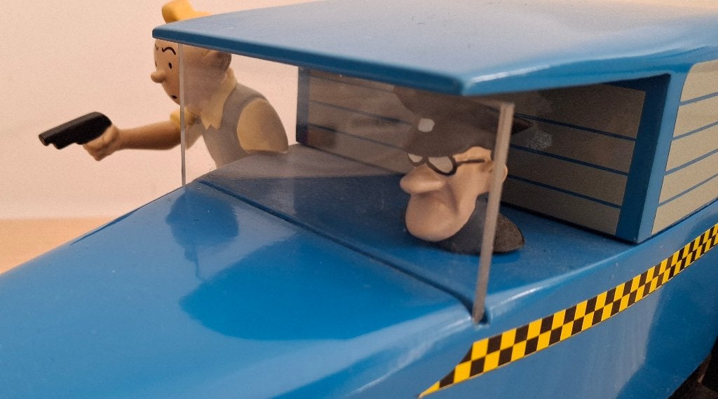 la grande voiture taxi americain TINTIN HERGE AROUTCHEFF, Enlèvement ou Envoi, Tintin, Utilisé, Statue ou Figurine