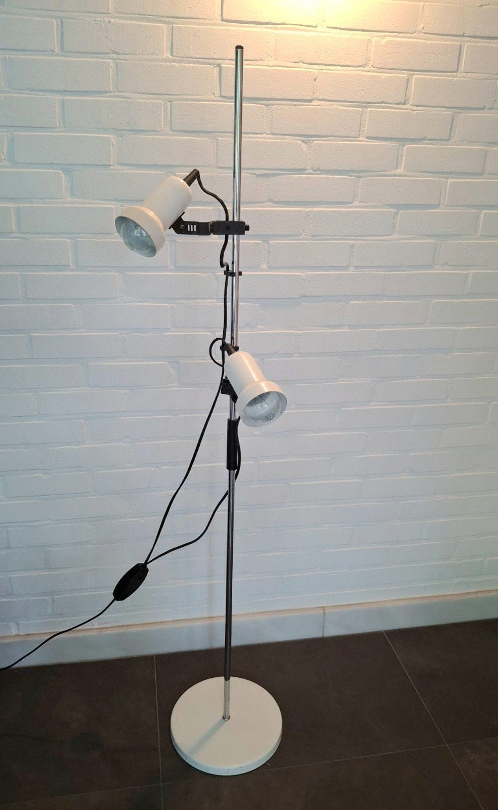 vintage stalamp met 2 spots, Ophalen
