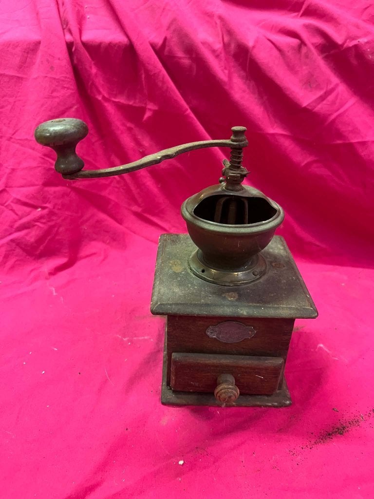 Houten vintage koffiemolen.[1], Ophalen of Verzenden