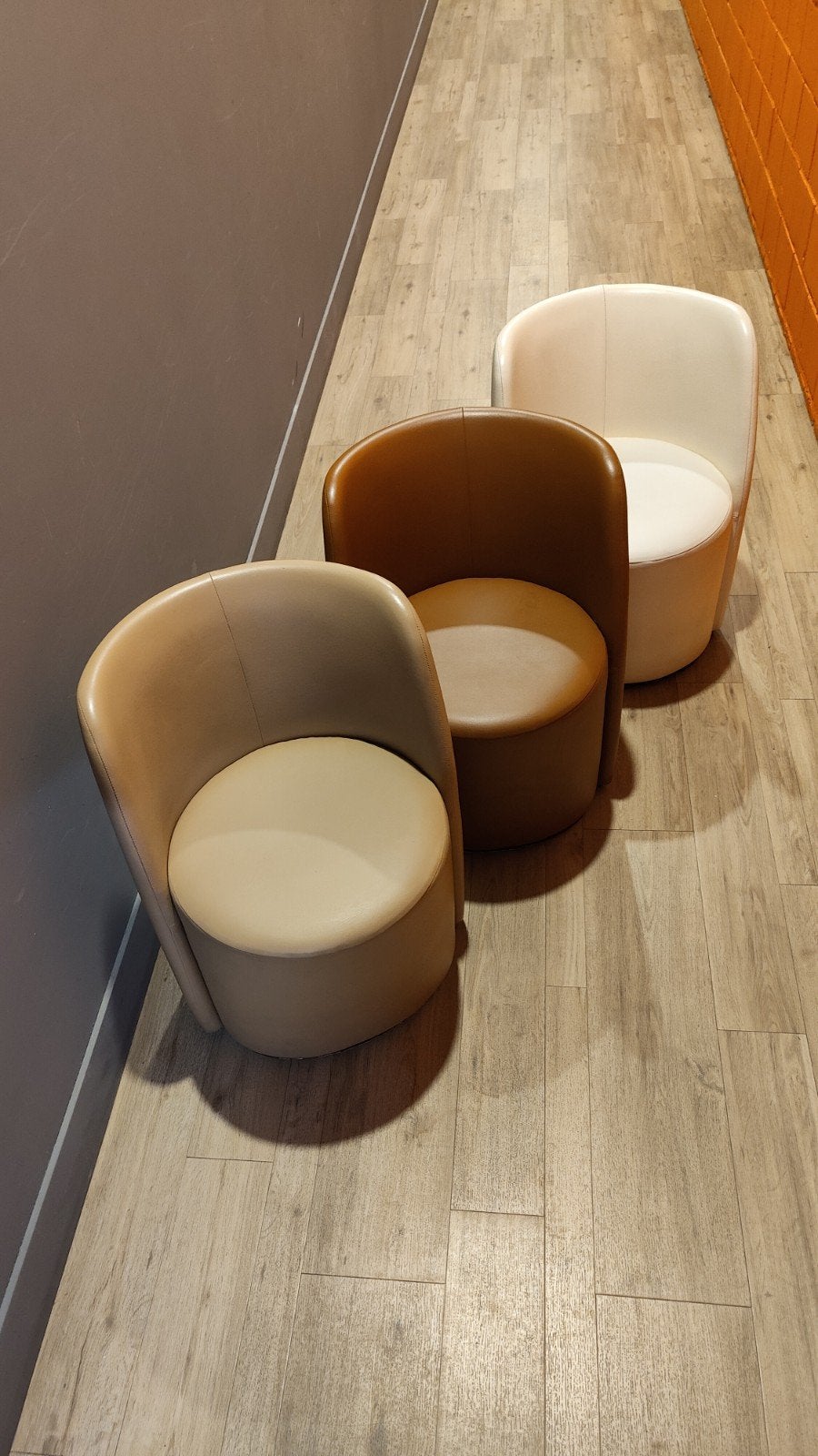 Palau Aril design fauteuils - set van 3 (Richard Hutten), Huis en Inrichting, Fauteuils, Leer, Ophalen