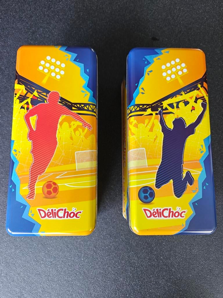 Koekjesdozen Delacre WK Voetbal 2 stuks!, Verzamelen, Ophalen, Zo goed als nieuw
