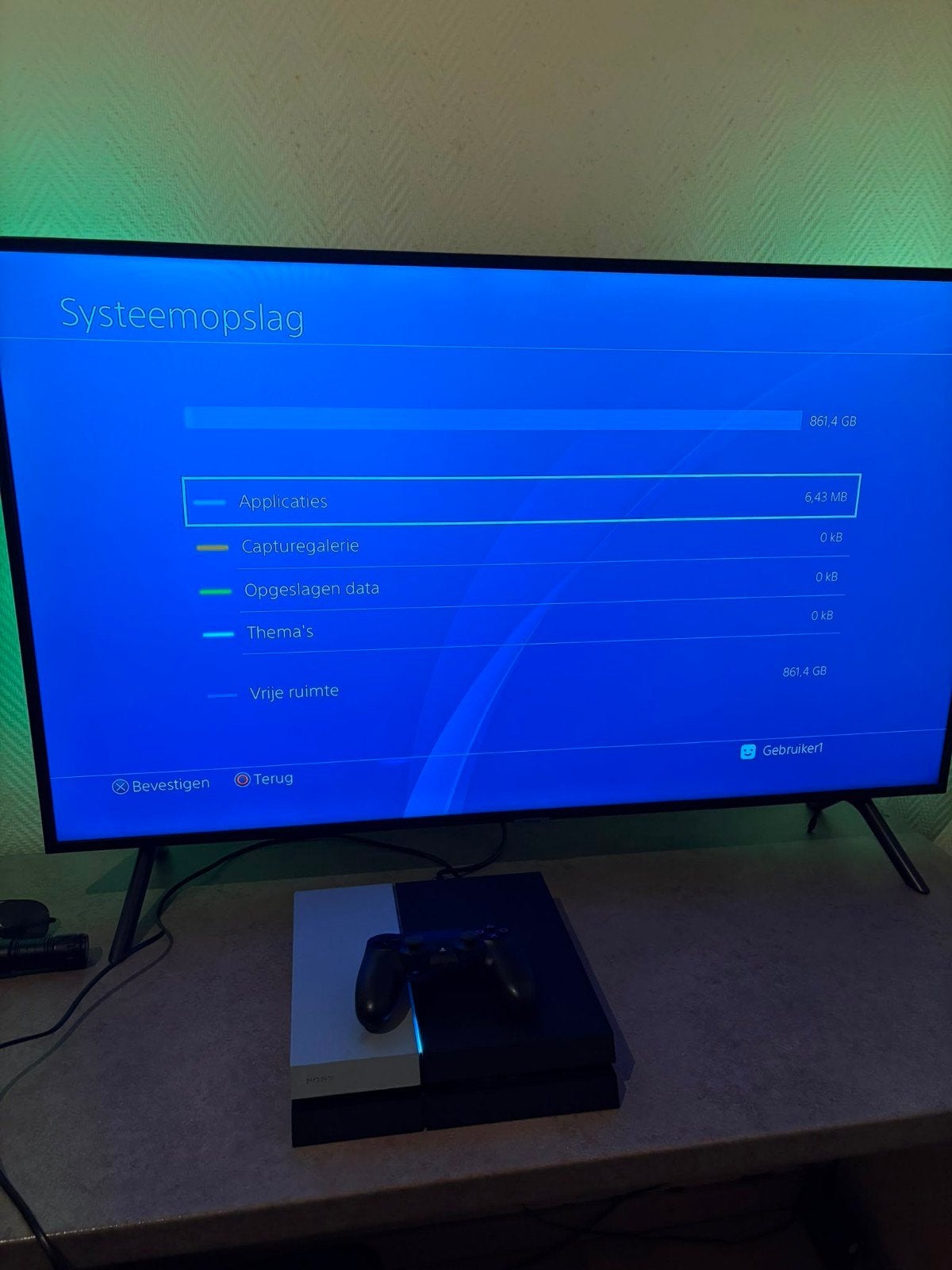 PS4 console met games, Games en Spelcomputers, Spelcomputers | Sony PlayStation 4, Ophalen, 1 TB, Original, Met 3 controllers of meer