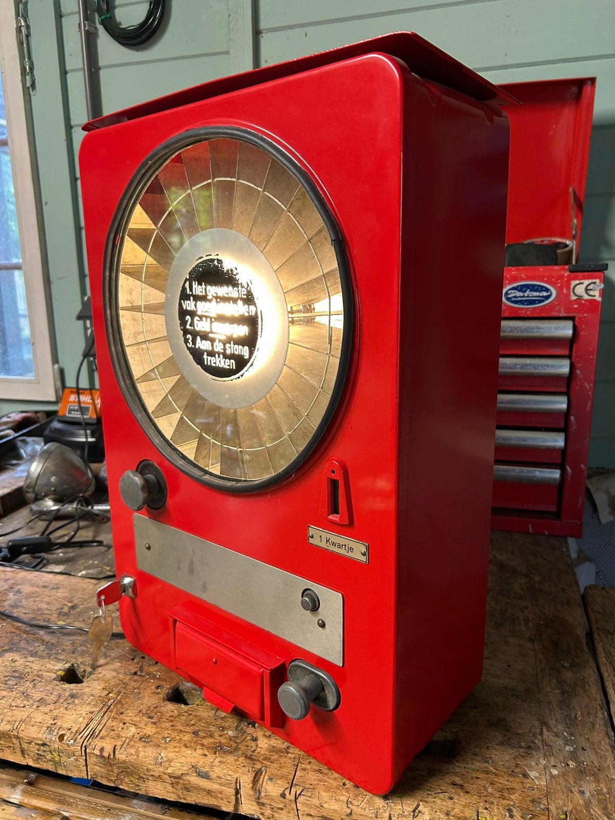Zeer mooie oude snoep automaat, Collections, Machines | Autre, Enlèvement ou Envoi, Comme neuf