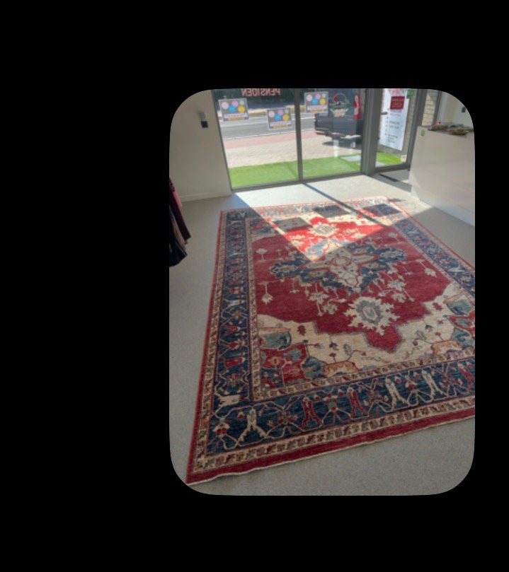 Groot Perzisch tapijt met certificaat, Ophalen, Gebruikt, Mooi prachtige warme tapijt voor living of winkel inrichting, 200 cm of meer