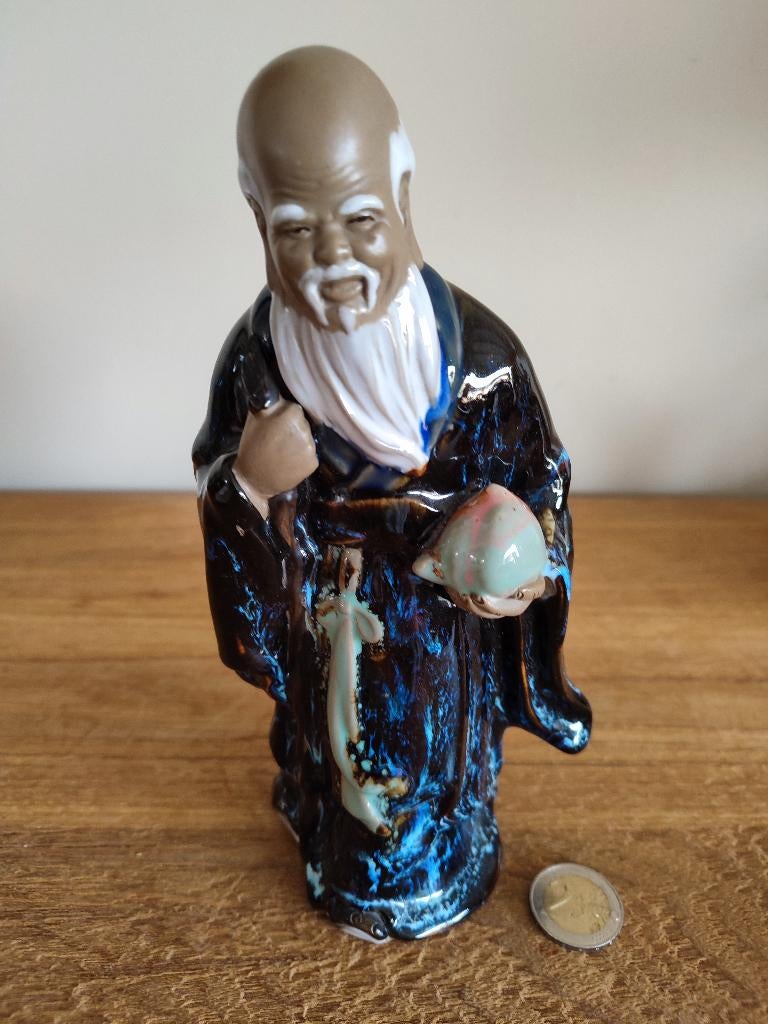 China. Longevity beeld, godheid Shou Xing. Shiwan, jaren '70, Ophalen of Verzenden
