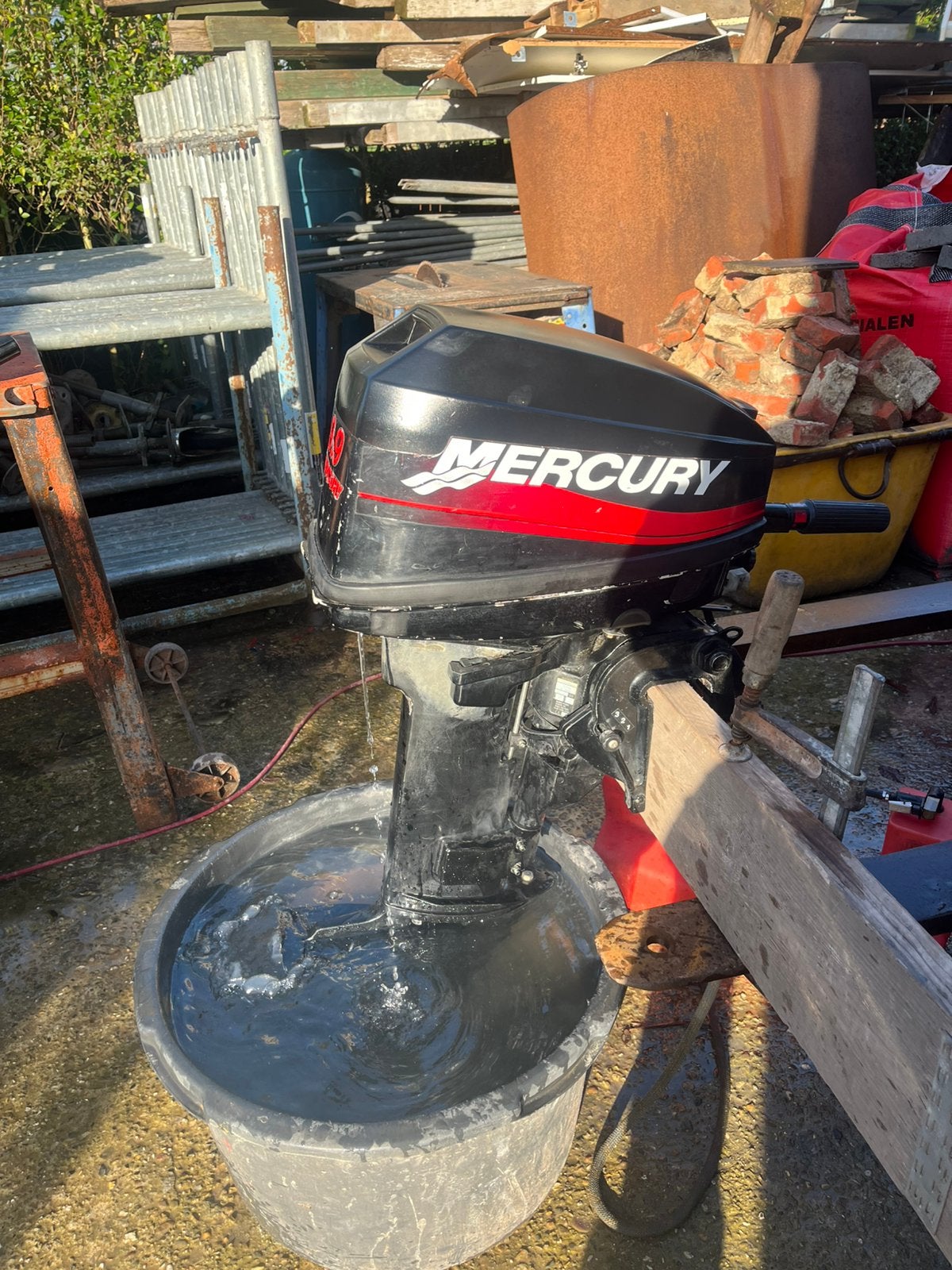 Mercury 9,9pk 2 takt, Ophalen, Zo goed als nieuw