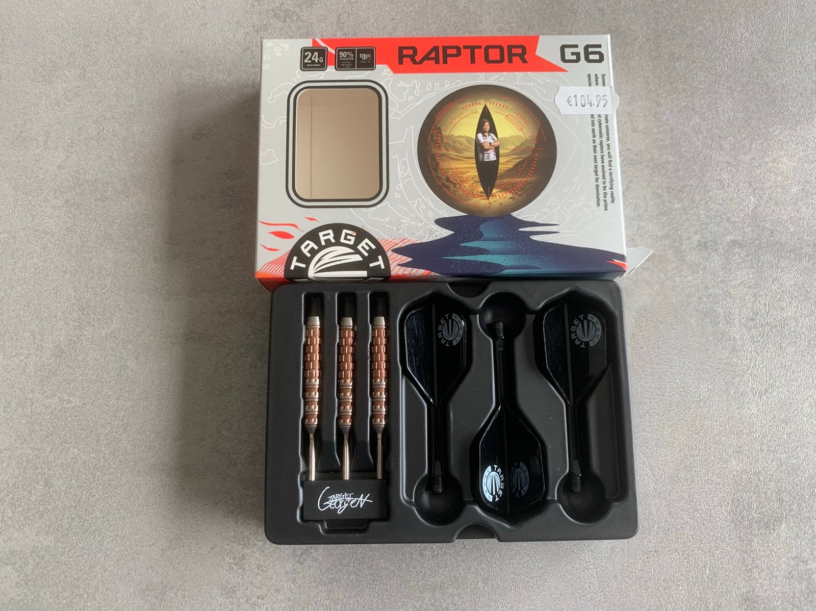 Te koop: George Nishitani 24gram darts Raptor G6, Enlèvement, Comme neuf