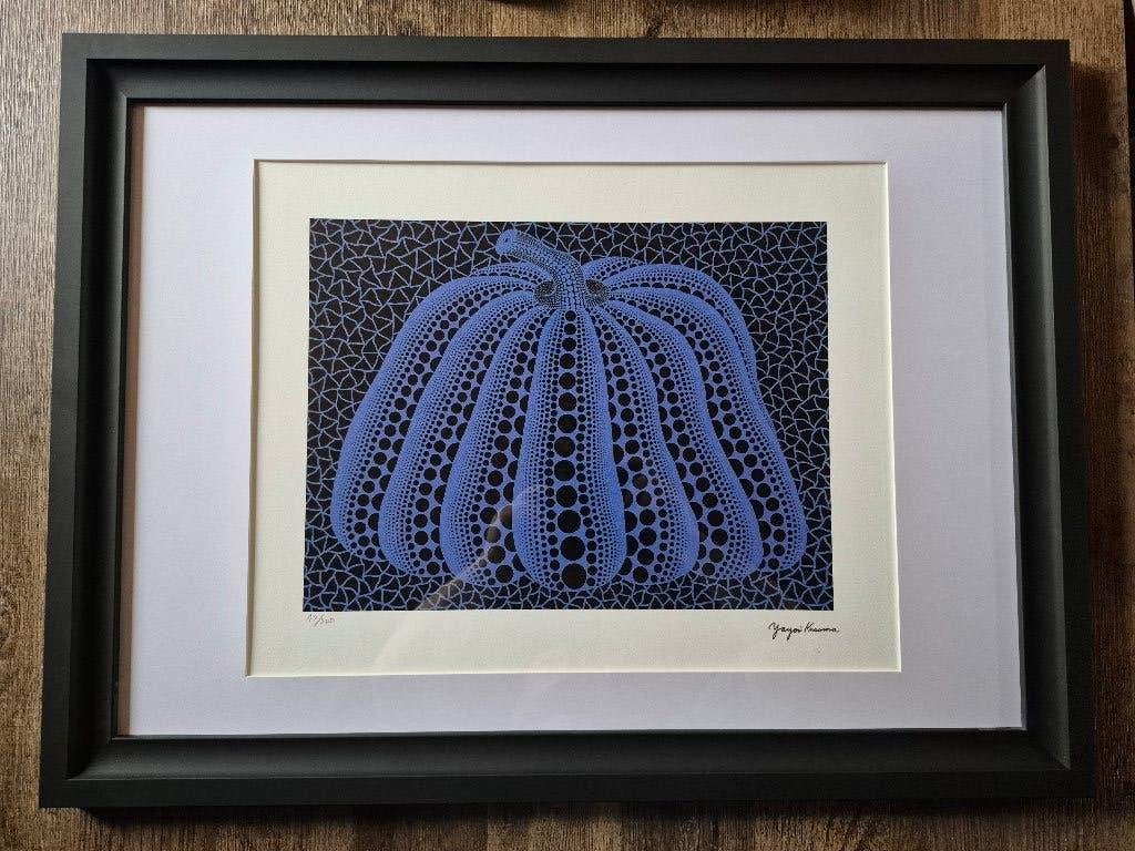 Yayoi Kusama Litho 50x65 cm handtekening druk +certificaat, Antiek en Kunst, Ophalen of Verzenden