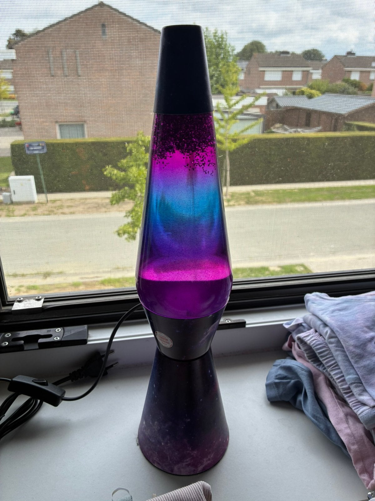 Lavalamp met glitters, Huis en Inrichting, Ophalen, Zo goed als nieuw, Lavalamp