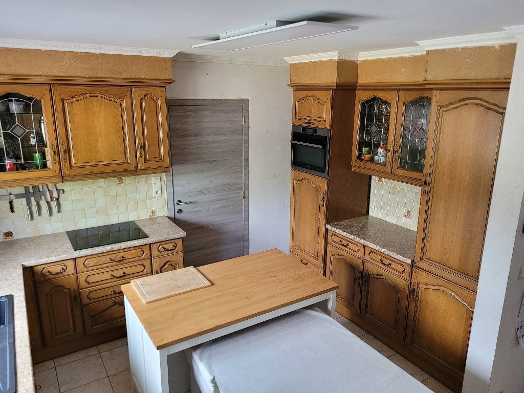 Keuken zonder toestelen gratis, Maison & Meubles, Cuisine | Cuisines complètes, Bois, Brun, Enlèvement, Utilisé
