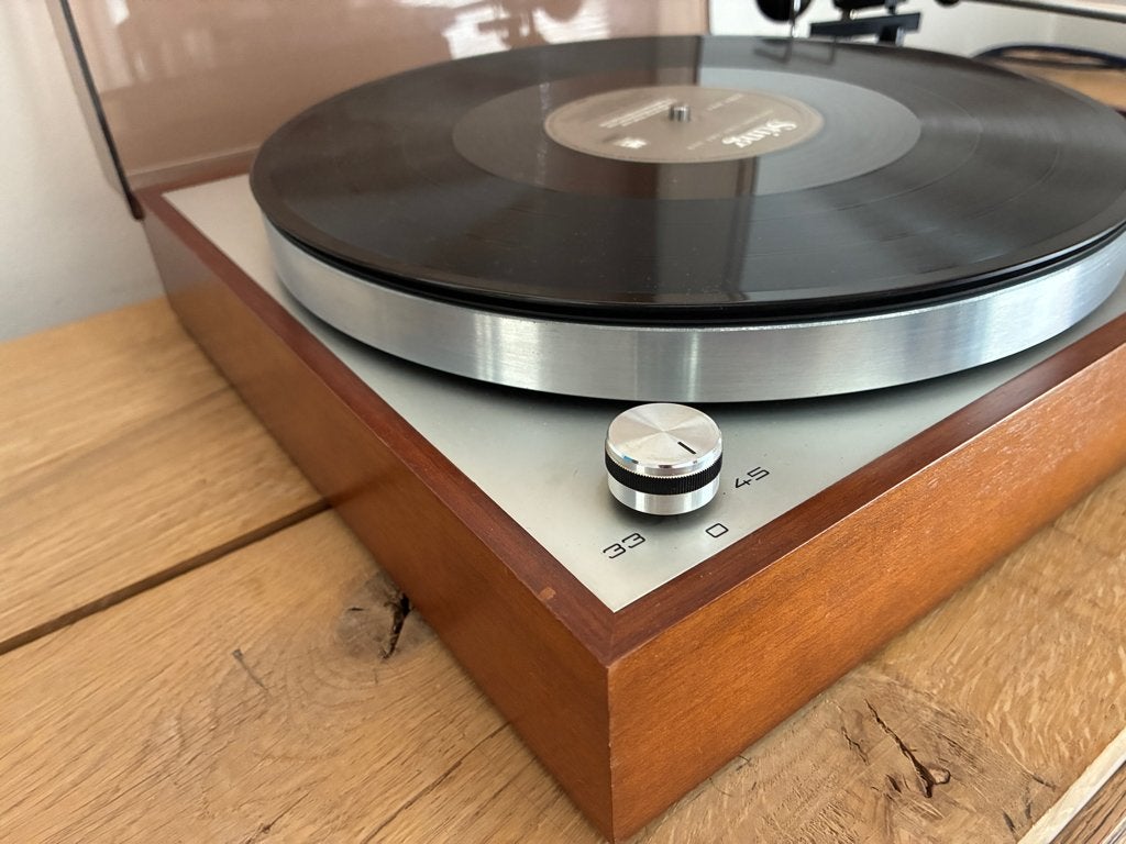 Thorens platenspeler - met kabel upgrades - Shure element, Audio, Tv en Foto, Ophalen, Refurbished, Platenspeler, Thorens