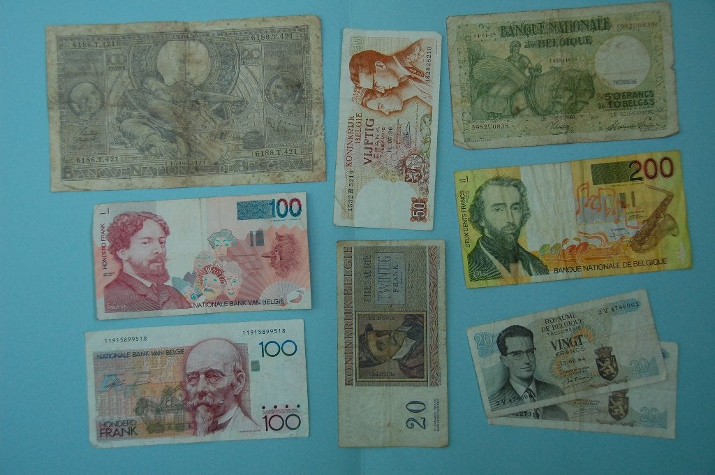 9 vieux billets belges 1939-1996, Enlèvement ou Envoi, Série