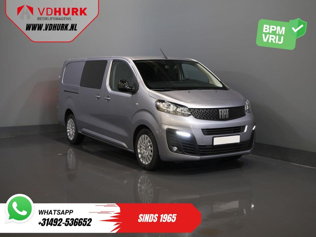 Fiat Scudo 2.0 MJ 145 pk DC Dubbel Cabine 6 Pers./ Camera/ C, Autos, Camionnettes & Utilitaires, Entreprise, ABS, Air conditionné