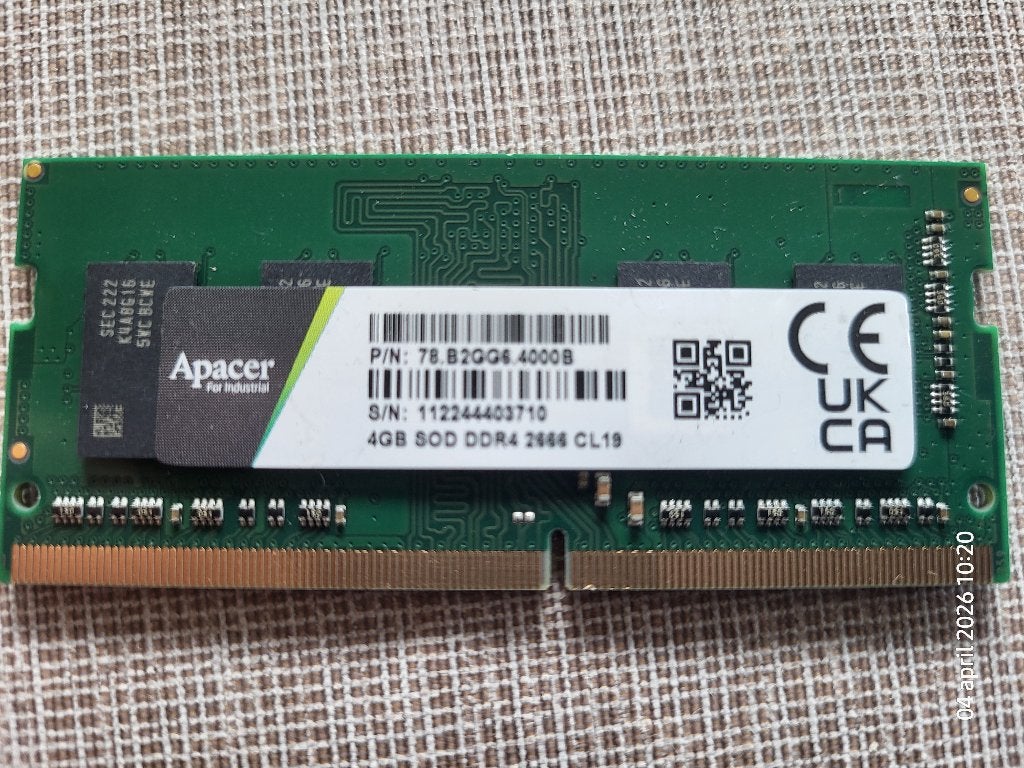4GB DDR4 SO‑DIMM 2666MHz Laptop RAM, Informatique & Logiciels, Enlèvement ou Envoi, Utilisé, DDR4, Laptop