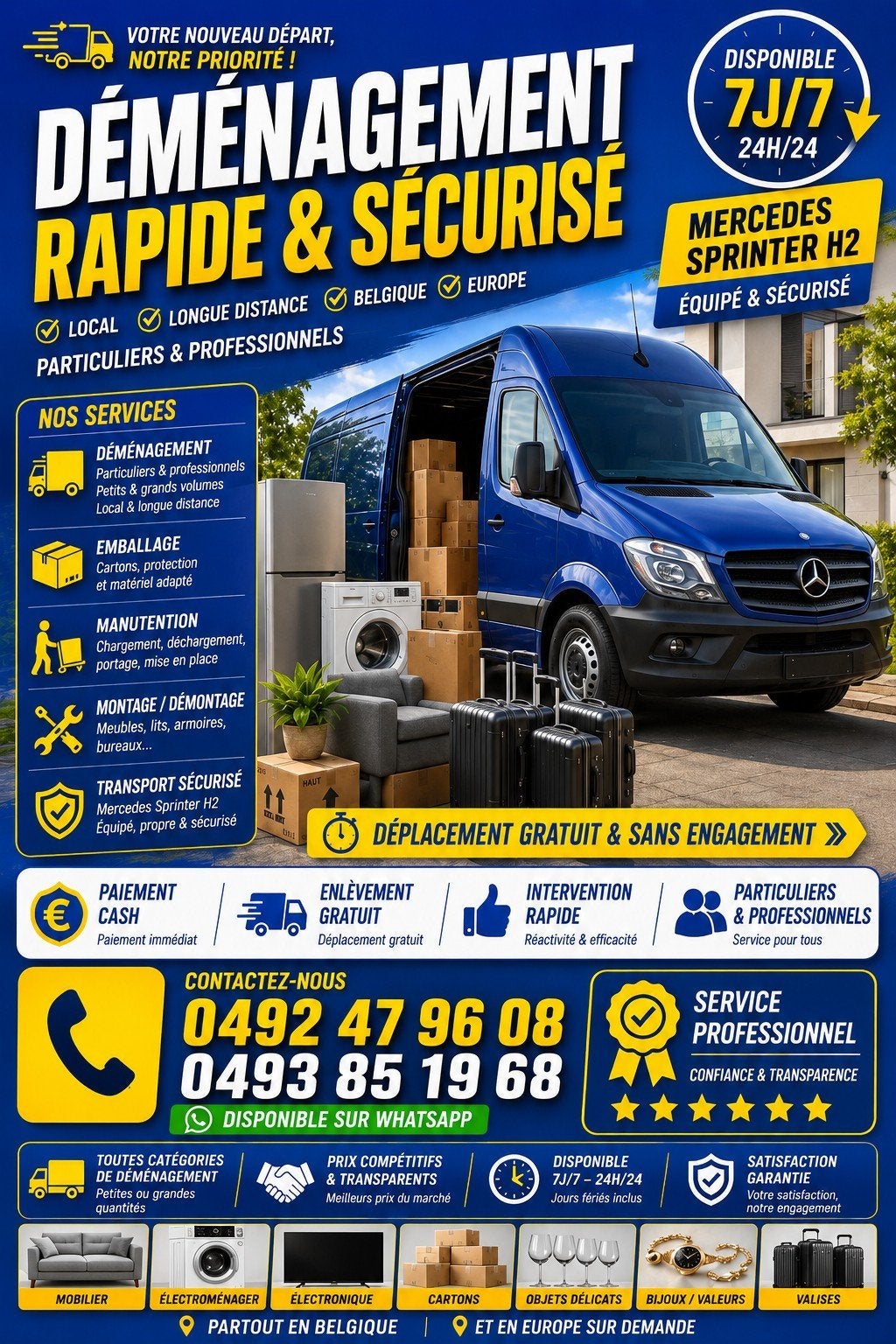 Camionnette, Déménagement, transport, Déchetterie