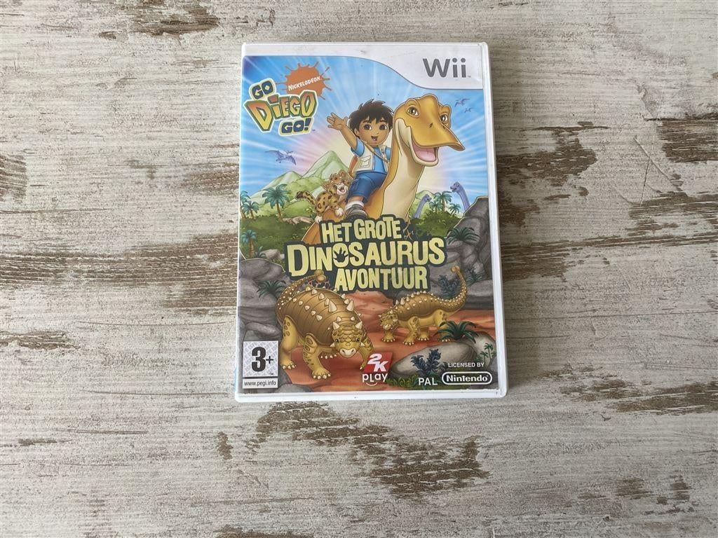 Nintendo wii - go diego go! het grote dinosaurus avondtuur [, Games en Spelcomputers, Games | Nintendo Wii, Zo goed als nieuw