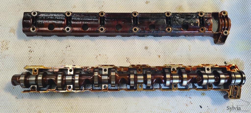 Nokkenas inlaat zijde BMW motor code N53 7521595, Gebruikt, -, -, Ophalen of Verzenden