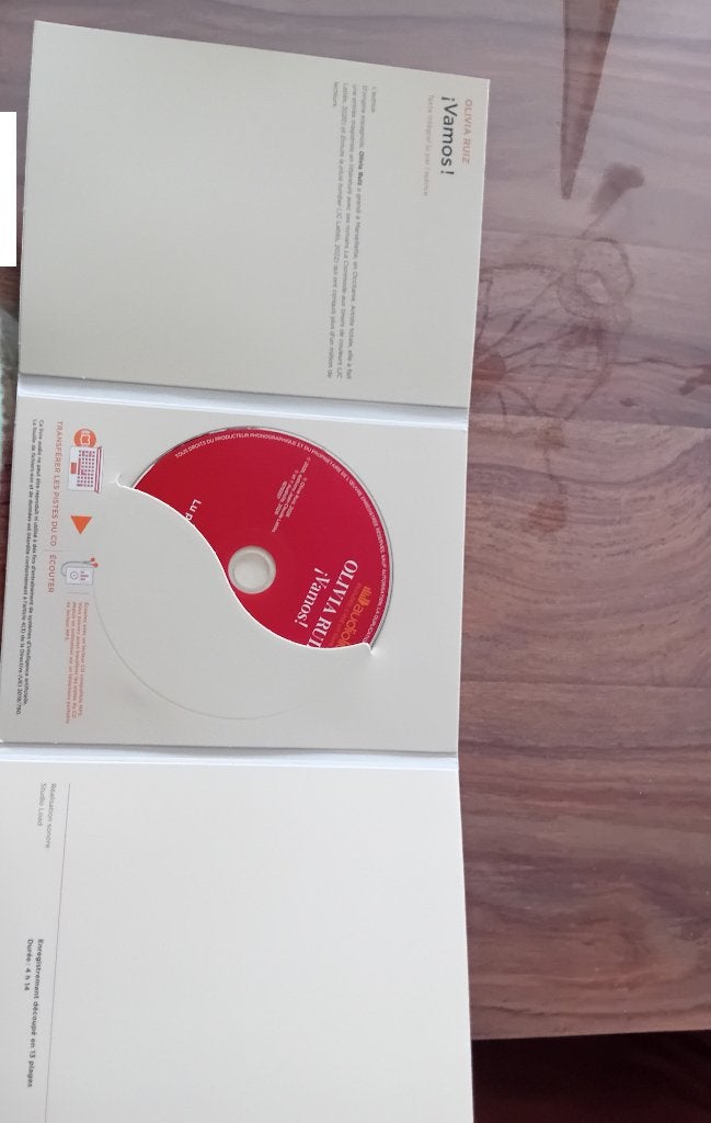 Audio livre "Vamos" O. Ruiz, Livres, Enlèvement ou Envoi, Olivia RUIZ, CD