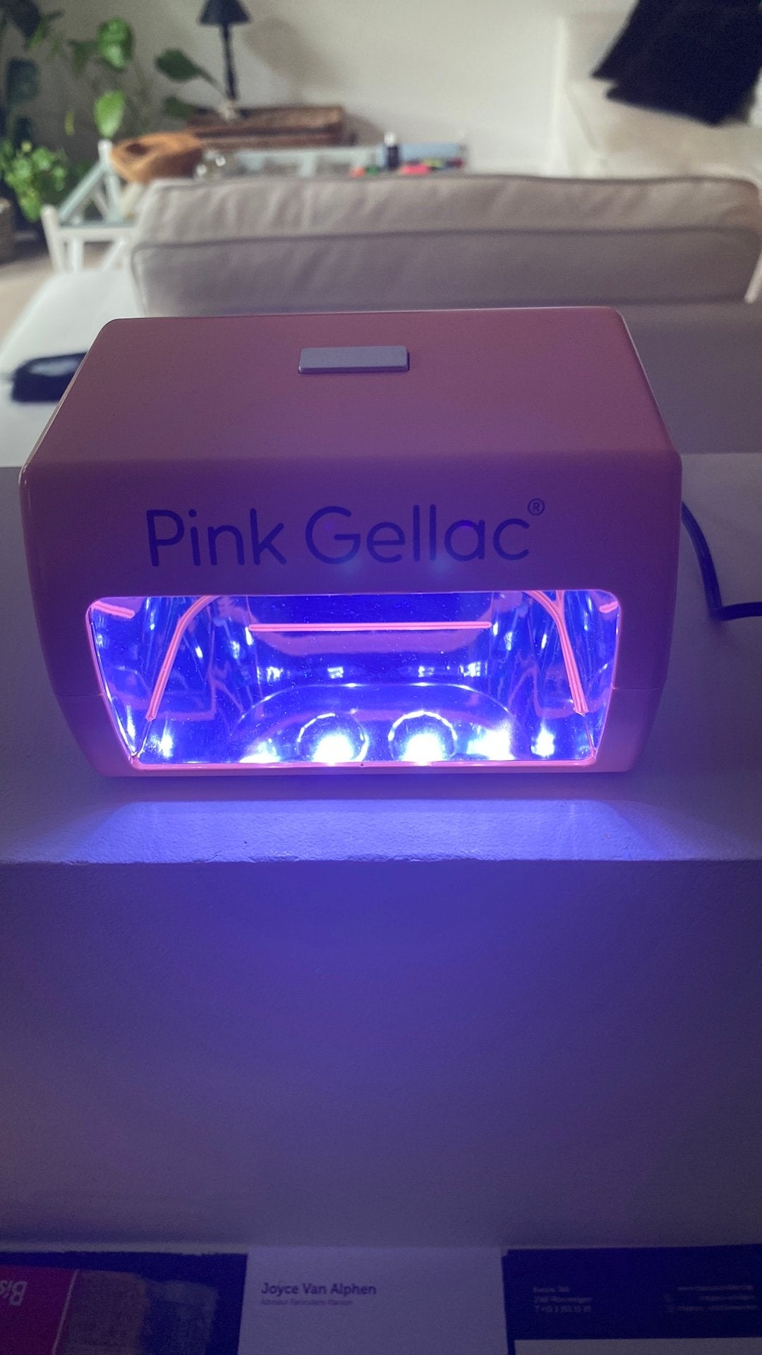 Pink gellac nageldroger ledlamp nieuw!, Ophalen of Verzenden, Zo goed als nieuw
