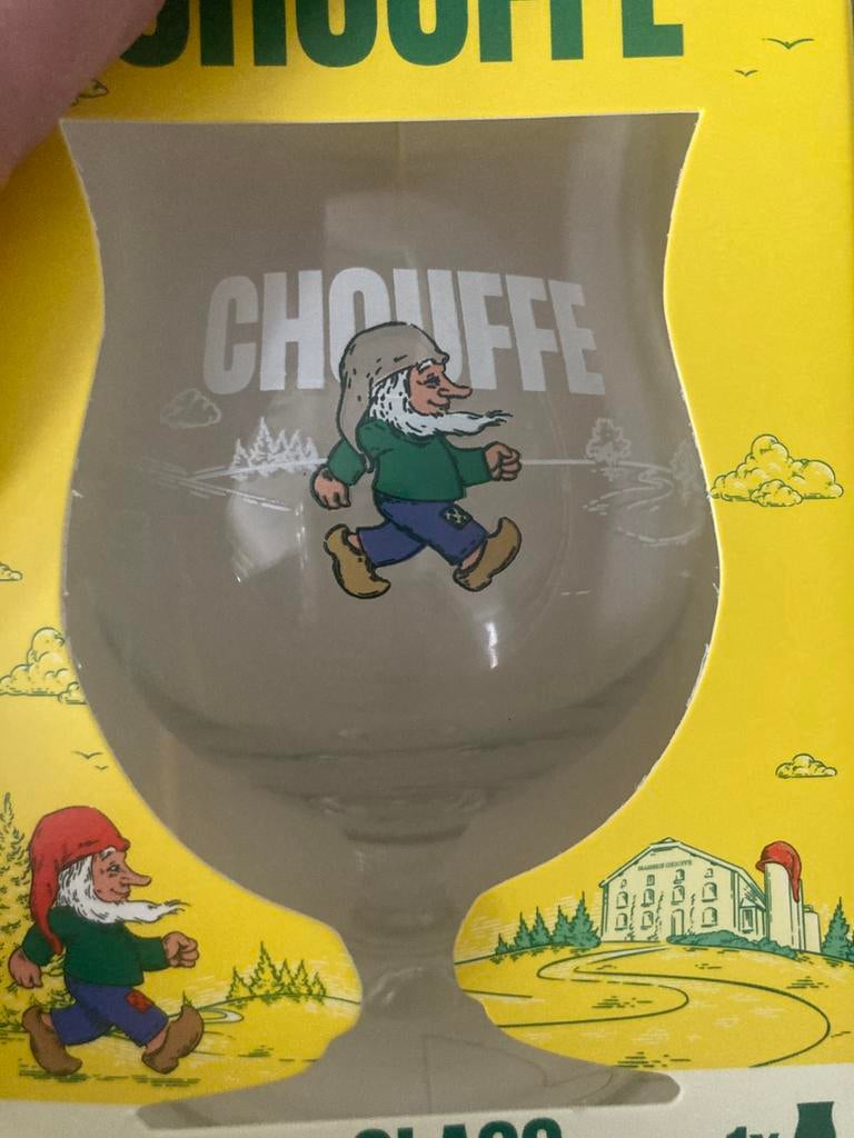 Degustatieglas chouffe zonder rode muts, Verzamelen, Ophalen of Verzenden, Nieuw, Glas of Glazen, Overige merken