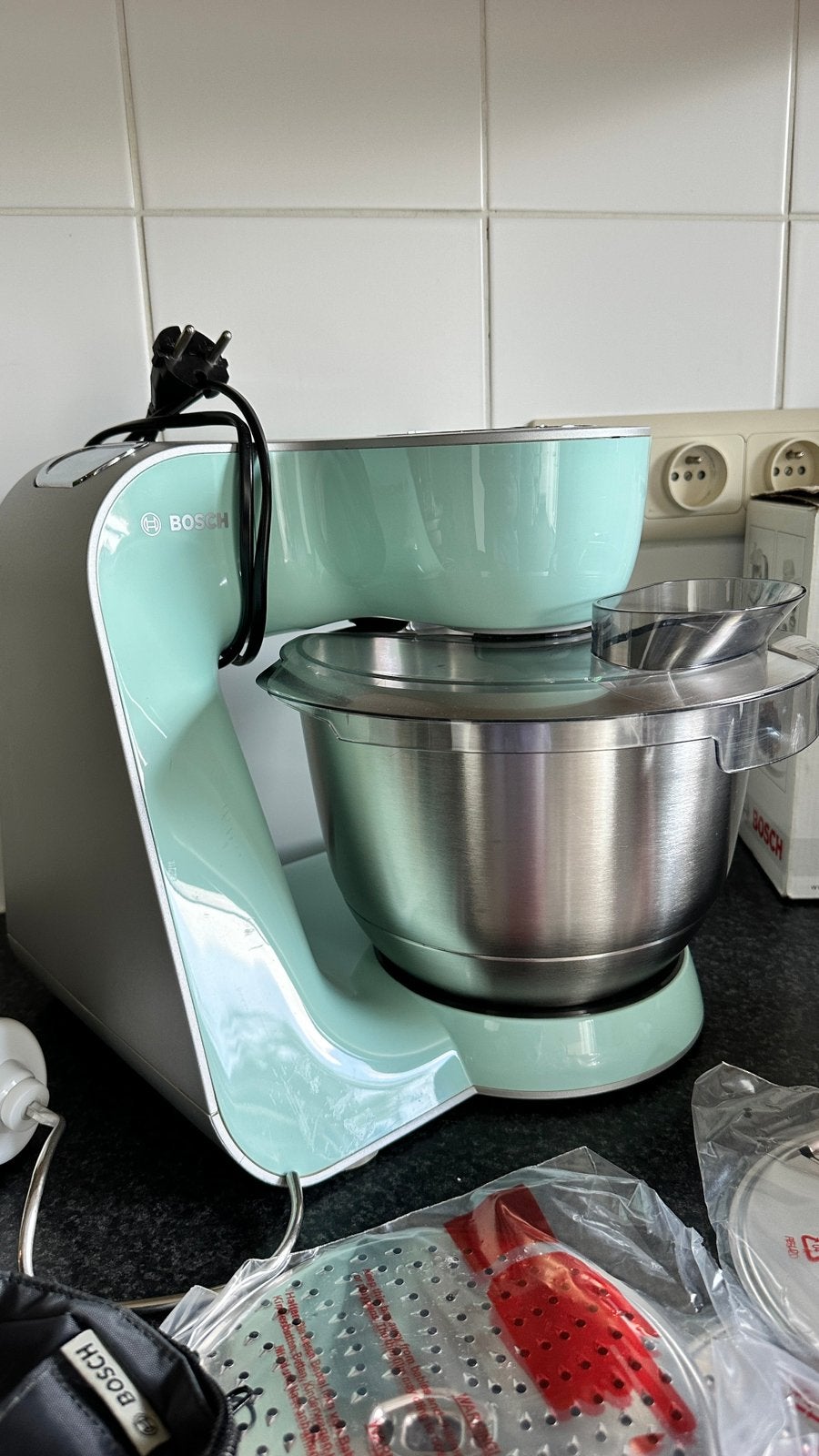 Keukenrobot van Bosch, 3 tot 4 liter, Ophalen, Zo goed als nieuw, 3 snelheden of meer