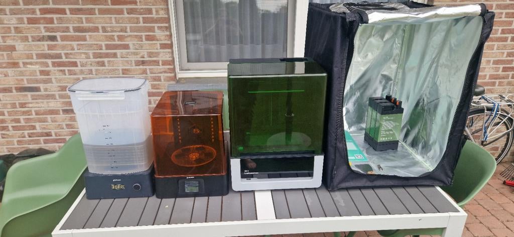 Uniformation GK3 3D resin printer + wash & cure + tent +xtra, Computers en Software, 3D Printers, Ophalen, Ingebouwde Wi-Fi, Resin/Hars