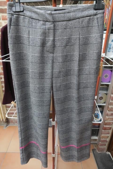 Pantalon 7/8 ruit zwart grijs wol Ermanno Scervino mt 40, Kleding | Dames, Maat 38/40 (M), Zwart, Nieuw, Ophalen of Verzenden