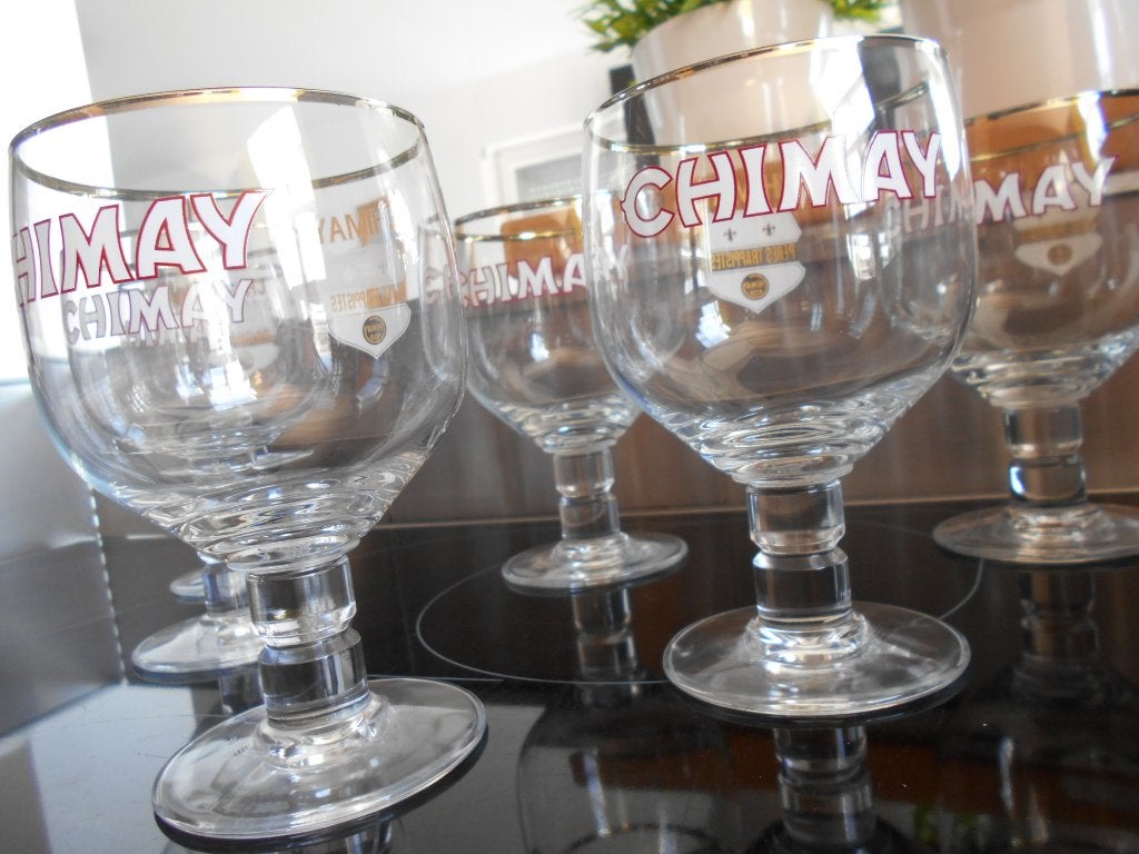 CHIMAY...lot de 6 verres  pour  25euros, Collections, Enlèvement, Comme neuf, Verre ou Verres