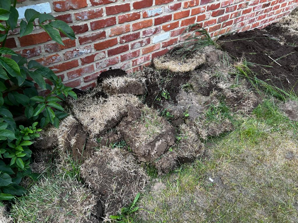 Stukken van gazon, Tuin en Terras, Grind, Keien en Split, Ophalen, Gebruikt, Overige typen