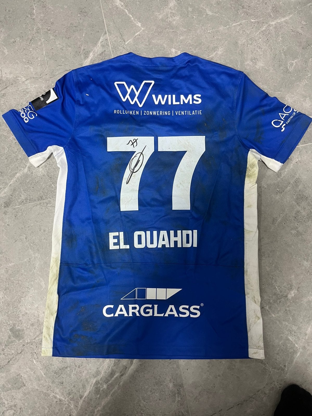 Wedstrijd gedragen shirt el ouahdi, Ophalen of Verzenden, Zo goed als nieuw, Shirt