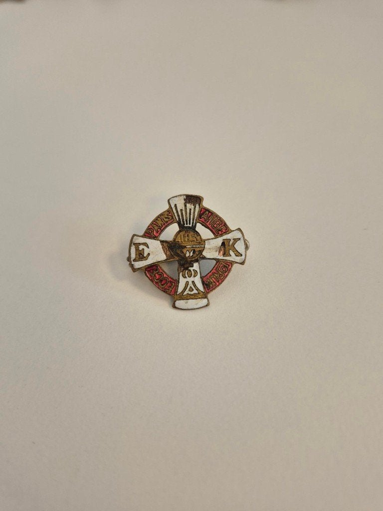 Antieke speld Eucharistische Kruistocht jaren '20, Enlèvement, Utilisé, Autres sujets/thèmes, Insigne ou Pin's