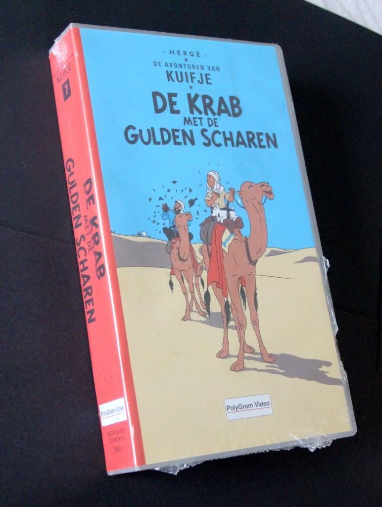 Kuifje krab gulden scharen VHS video vintage Tintin NEW!!, Cd's en Dvd's, Dvd's | Tekenfilms en Animatie, Nieuw in verpakking