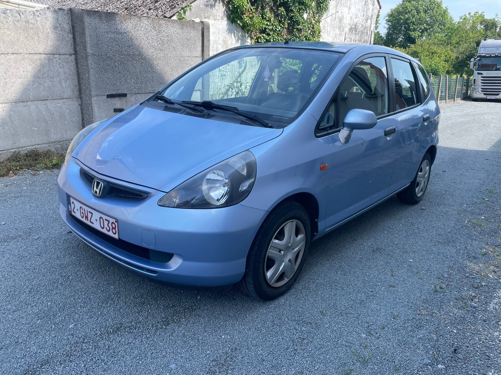 Automaat benzine Honda Jazz, Auto's, Honda, Automaat, Stof, 4 cilinders, Blauw